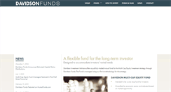 Desktop Screenshot of davidsonmutualfunds.com