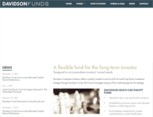 Tablet Screenshot of davidsonmutualfunds.com